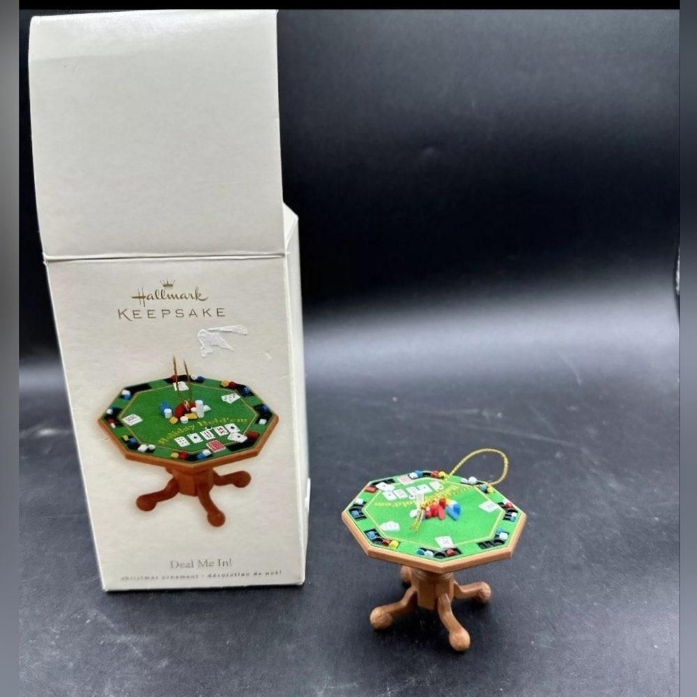 Hallmark Keepsake 2007 “Deal Me In!” Texas Hold 'em Poker Table Ornament